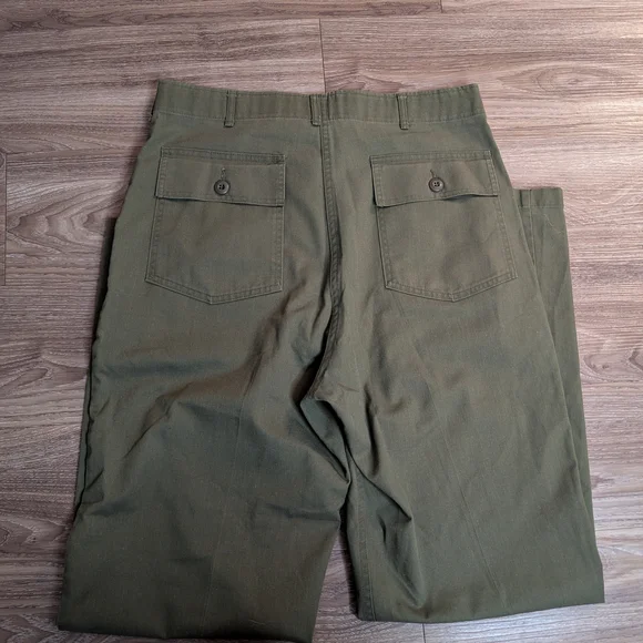 Vintage Military OG 107 Fatigue Pants Olive Green 36 - Picture 4 of 6